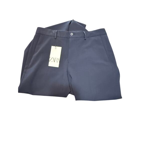 ZARA Slim Fit Dress Slacks Navy Men’s 30 NWT 33" Inseam - Picture 3 of 10